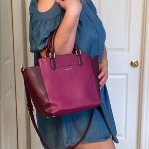 Vera Bradley Plum Morgan Satchel